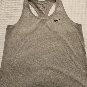Nike Gray Dri-FIT Crew Neck Tee